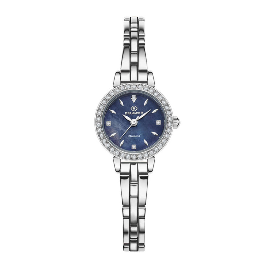 디유아모르 여성 메탈밴드시계 DAW3101M-SB 다이아몬드 시계