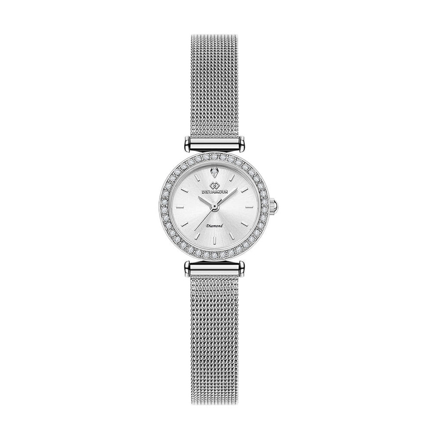 디유아모르 여성 메쉬밴드시계 DAW3201M-SW 다이아몬드 시계