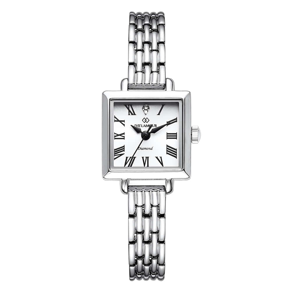 디유아모르 여성 메탈밴드시계 DAW6102M-SW 다이아몬드 시계